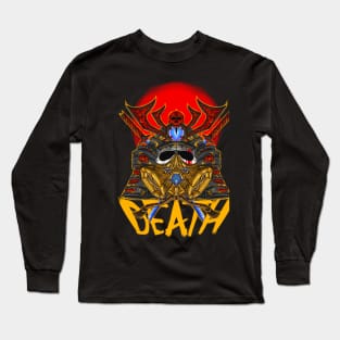 Mecha Samurai Skull Long Sleeve T-Shirt